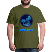 Thumbnail for Men's Aquarius Premium T-Shirt - olive green