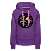 Thumbnail for Women’s Mystic Pisces Premium Hoodie - purple 