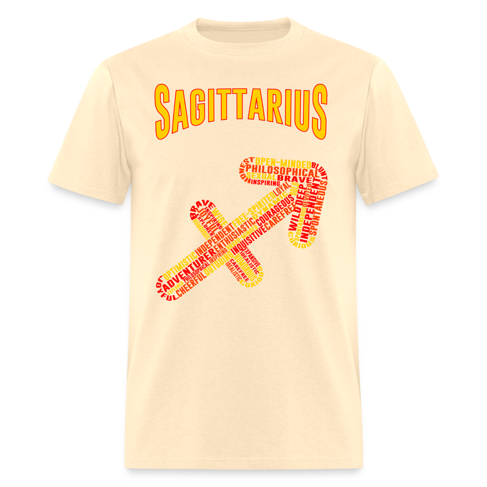 Men's Power Words Sagittarius Classic T-Shirt - natural