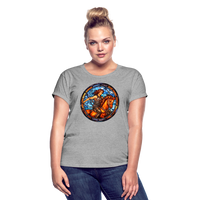 Thumbnail for Women's Mosaic Sagittarius Relaxed Fit T-Shirt - heather gray