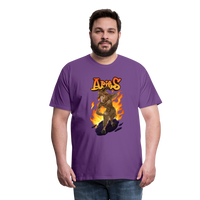 Thumbnail for Men's Fiery Aries Premium T-Shirt - purple