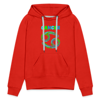 Thumbnail for Women's Power Words Cancer Premium Hoodie - red