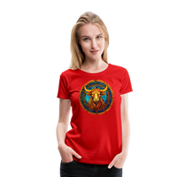 Thumbnail for Women’s Mosaic Taurus Premium T-Shirt - red