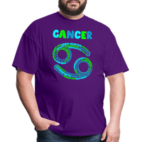 Thumbnail for Men's Power Words Cancer Classic T-Shirt - purple