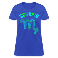 Thumbnail for Women's Power Words Scorpio T-Shirt - royal blue