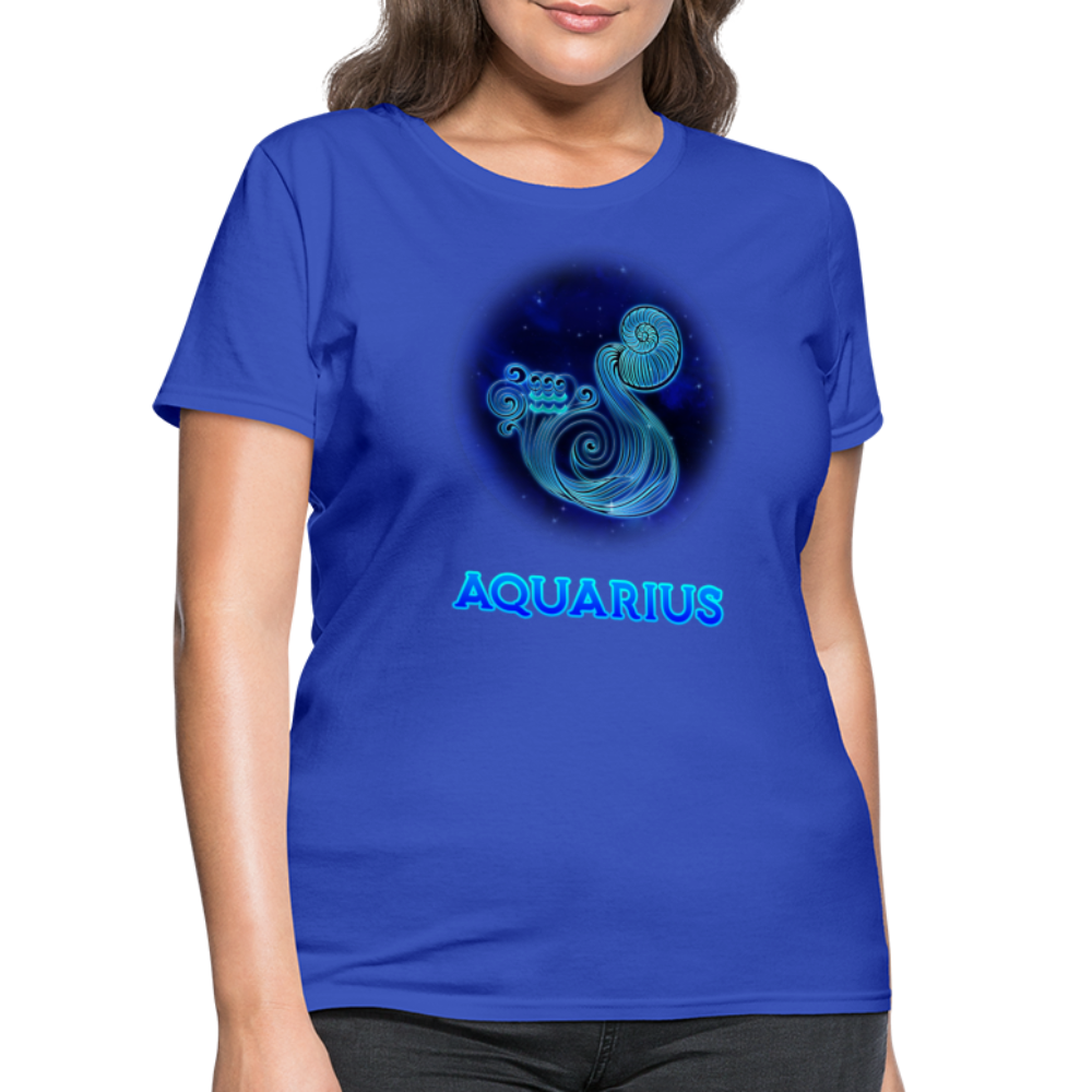 Women's Stellar Aquarius T-Shirt - royal blue