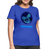 Thumbnail for Women's Stellar Aquarius T-Shirt - royal blue