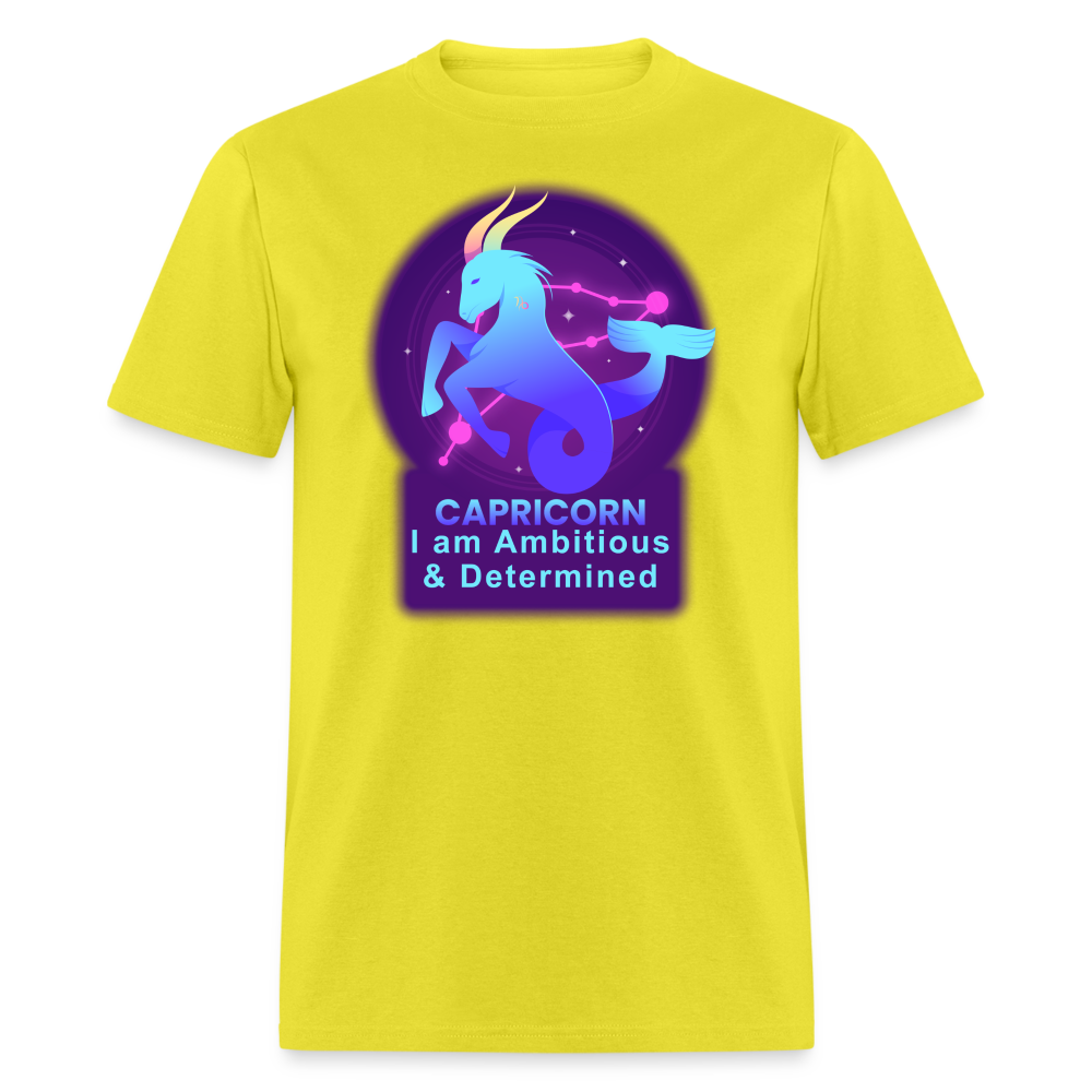 Men's Neon Capricorn Classic T-Shirt - yellow