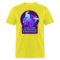 Thumbnail for Men's Neon Capricorn Classic T-Shirt - yellow