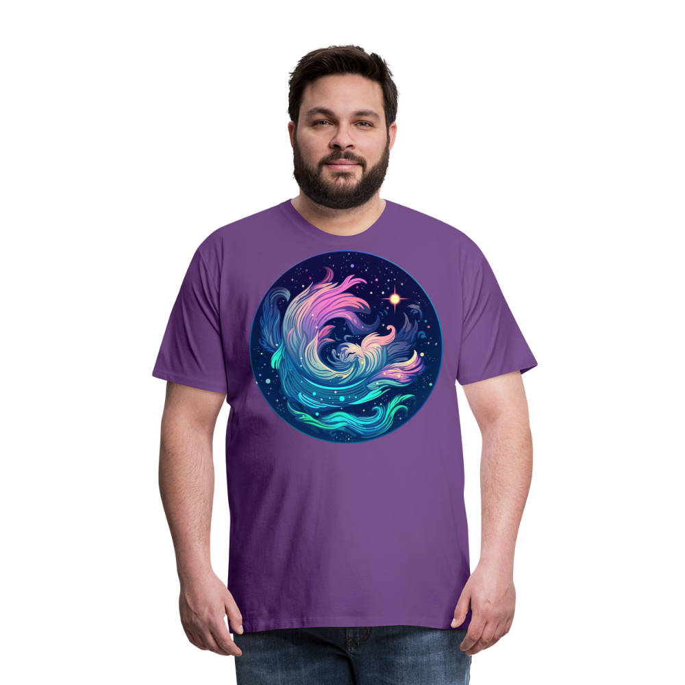 Men's Magic Aquarius Premium T-Shirt - purple