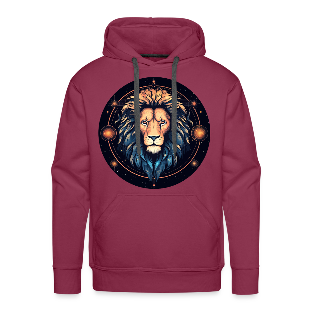 Men’s Magic Leo Premium Hoodie - burgundy