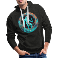 Thumbnail for Men’s Mythical Aquarius Premium Hoodie - charcoal grey