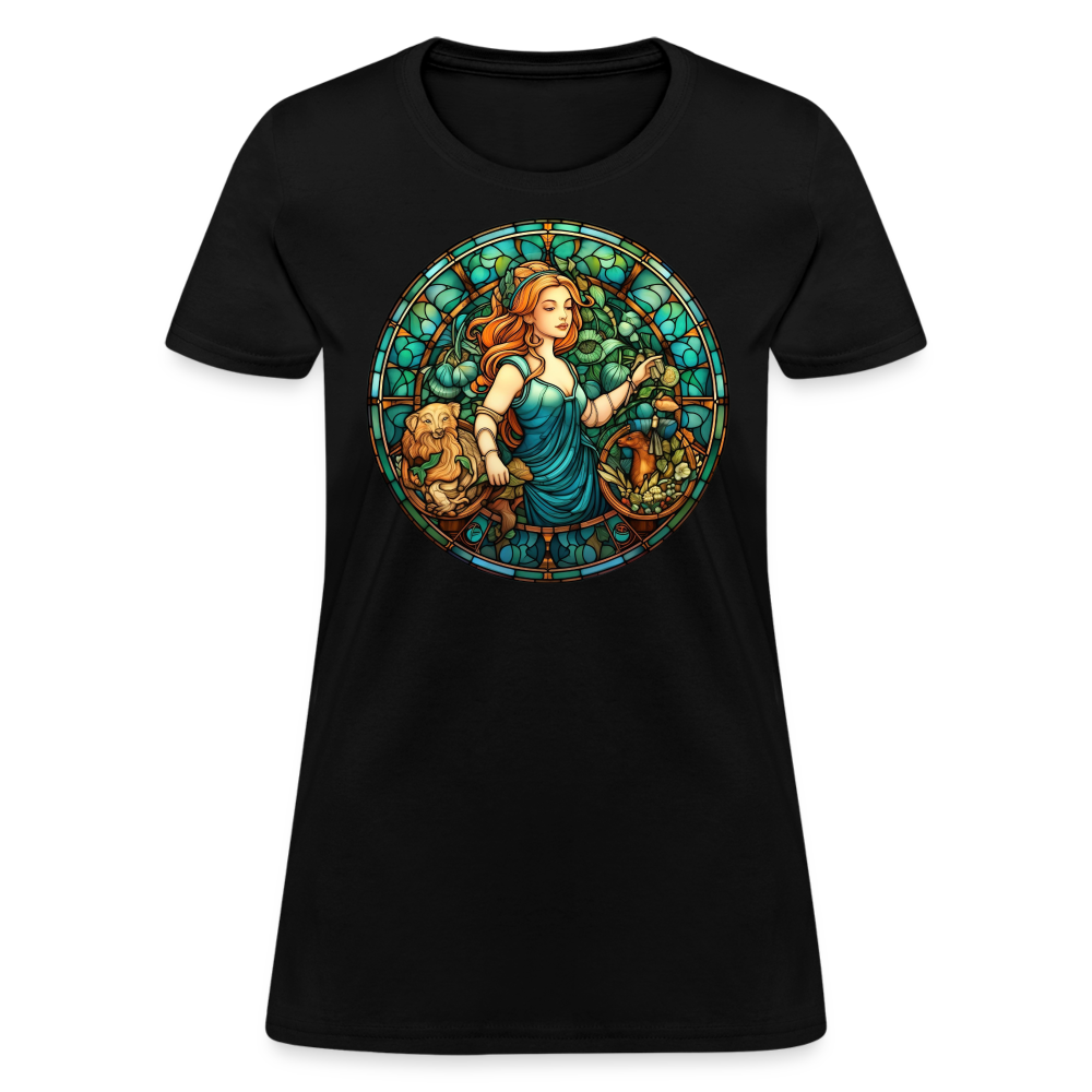 Women's Mosaic Virgo T-Shirt - black