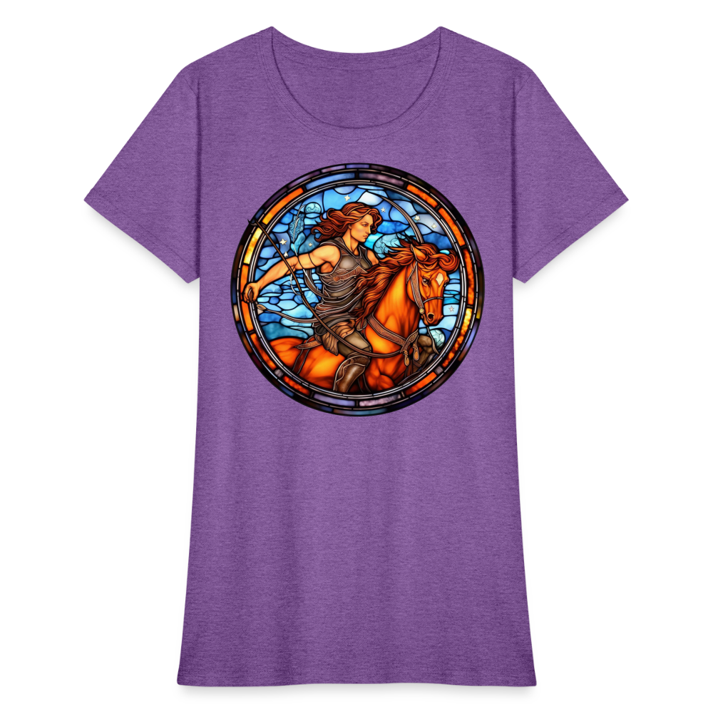 Women's Mosaic Sagittarius T-Shirt - purple heather