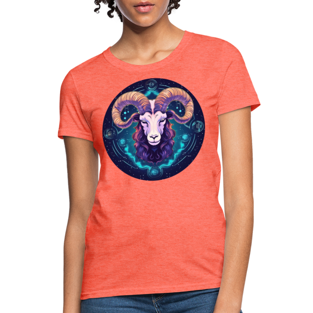 Women's Magic Capricorn T-Shirt - heather coral