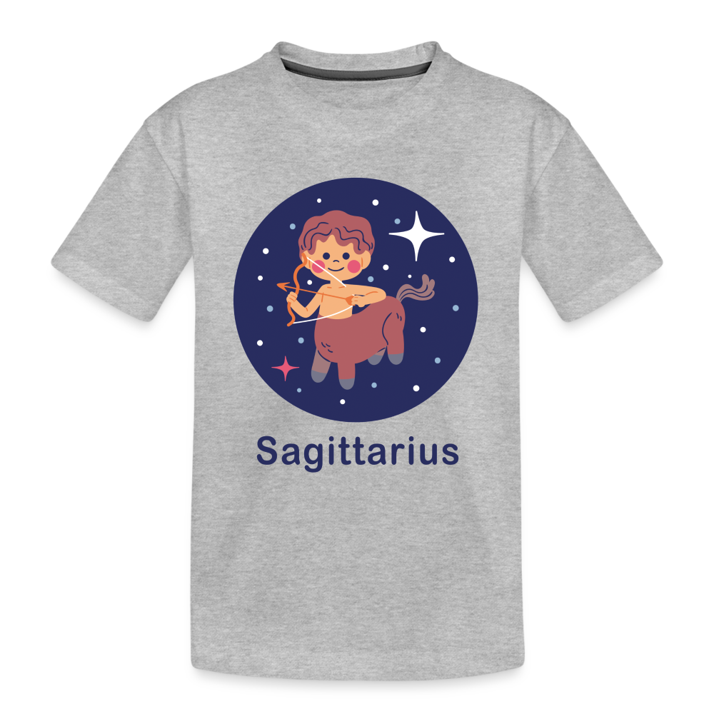 Kid’s Bluey Sagittarius Premium Organic T-Shirt - heather gray