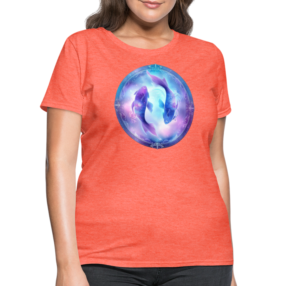 Women's Classic Pisces T-Shirt - heather coral