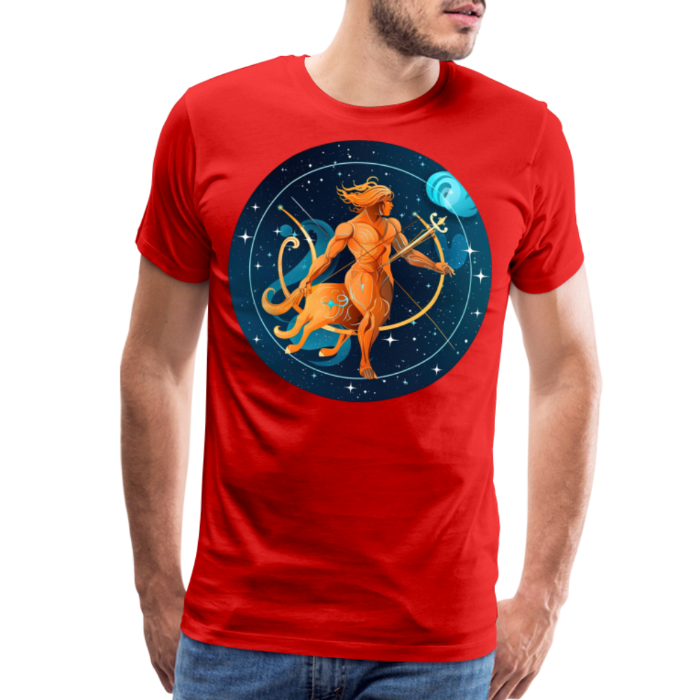 Men's Mythical Sagittarius Premium T-Shirt - red