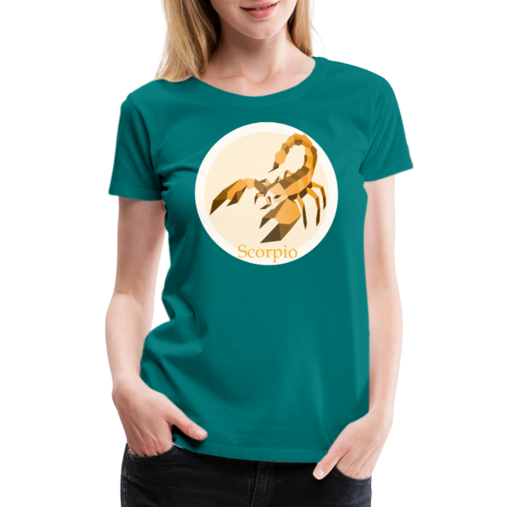 Women’s Mosaic Scorpio Premium T-Shirt - teal