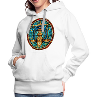 Thumbnail for Women’s Mosaic Libra Premium Hoodie - white