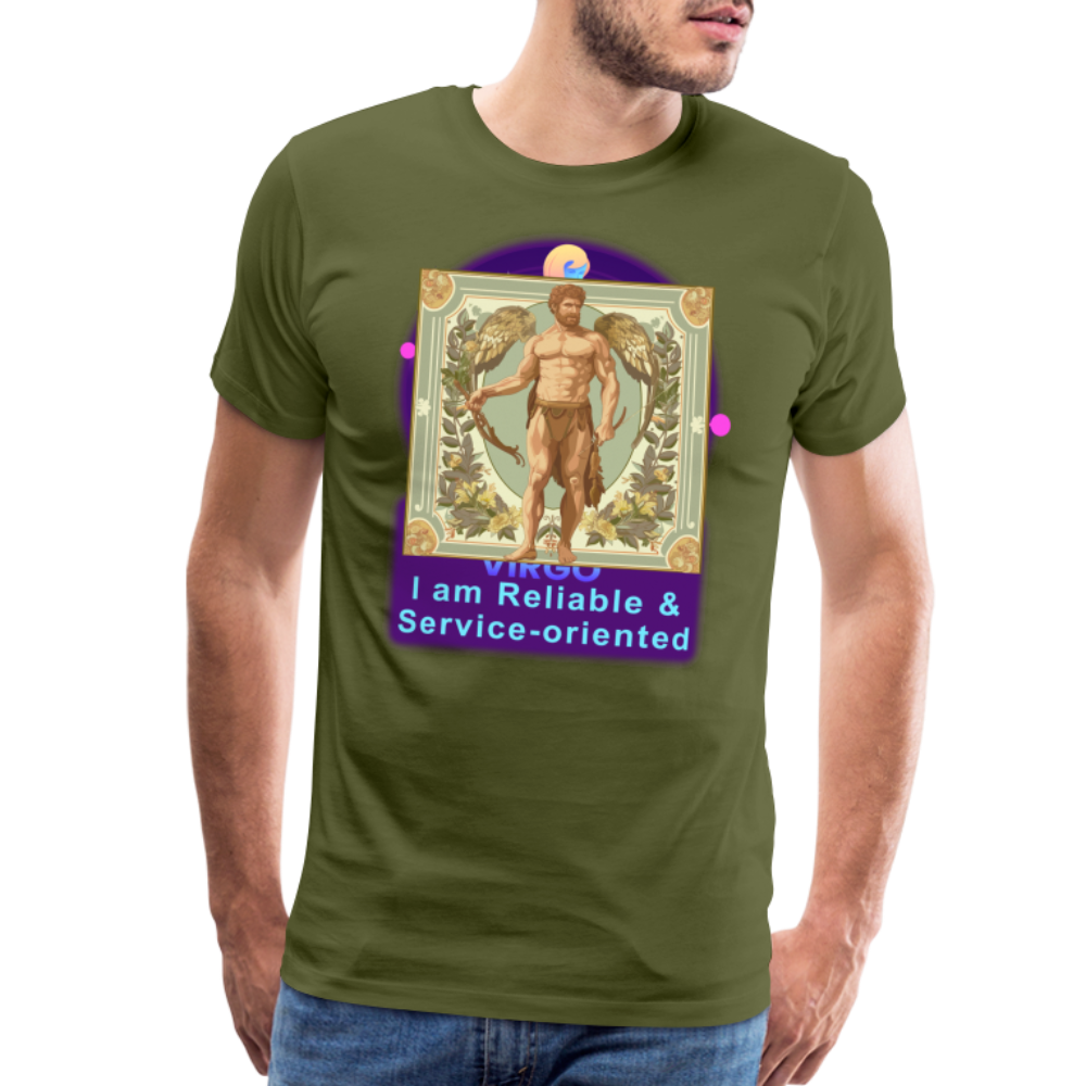 Men's Mythical Virgo Premium T-Shirt - olive green