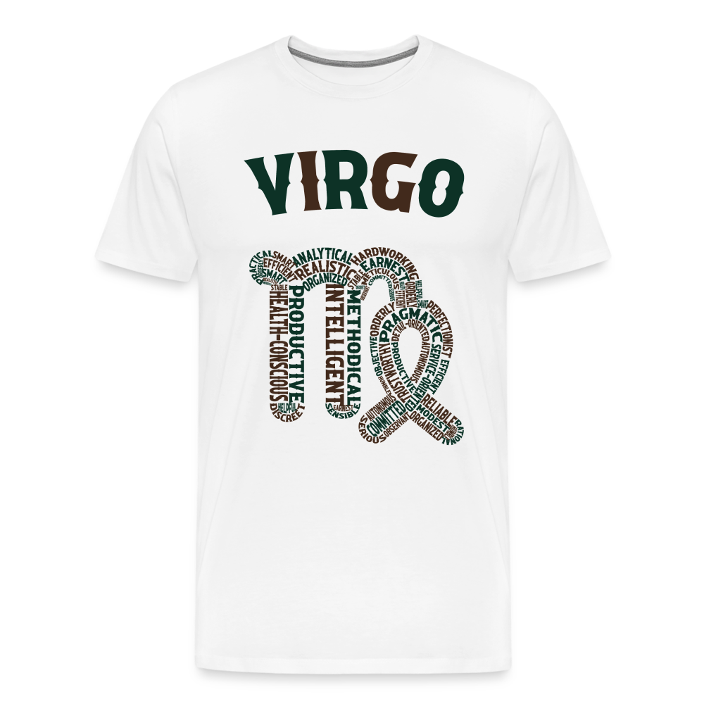 Men's Power Words Virgo Premium T-Shirt - white