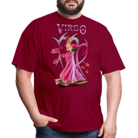 Thumbnail for Men's Astral Virgo Classic T-Shirt - burgundy