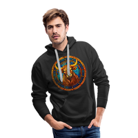 Thumbnail for Men’s Mosaic Taurus Premium Hoodie - black