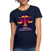 Thumbnail for Women's Glow Libra T-Shirt - navy