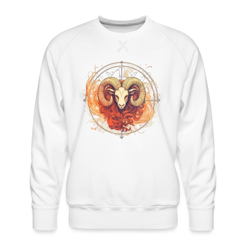 Men’s Mythical Aries Premium Sweatshirt - white