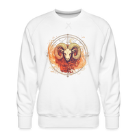 Thumbnail for Men’s Mythical Aries Premium Sweatshirt - white