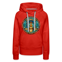 Thumbnail for Women’s Mosaic Libra Premium Hoodie - red