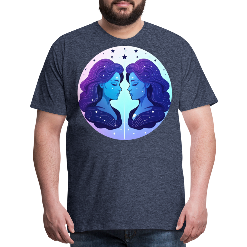 Men's Magic Gemini Premium T-Shirt - heather blue