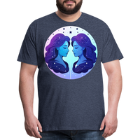 Thumbnail for Men's Magic Gemini Premium T-Shirt - heather blue