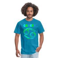 Thumbnail for Men's Power Words Cancer Classic T-Shirt - turquoise