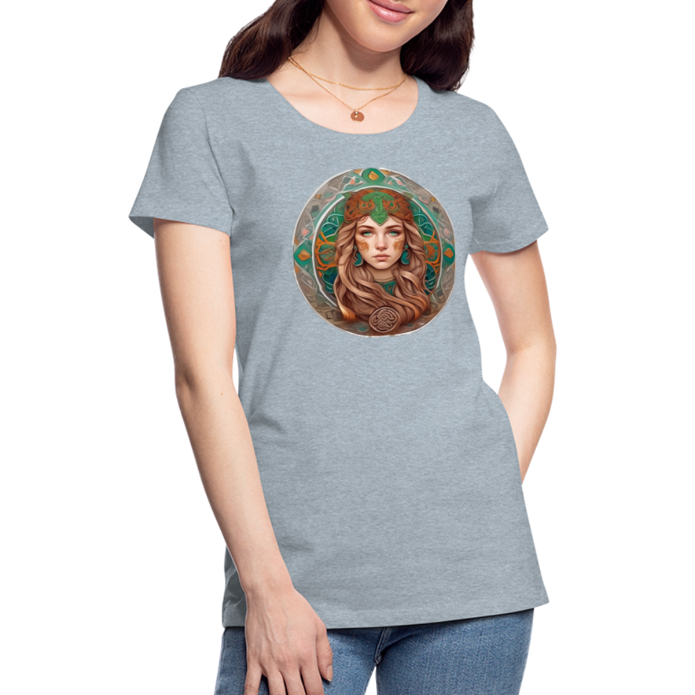 Women’s Mythical Virgo Premium T-Shirt - heather ice blue