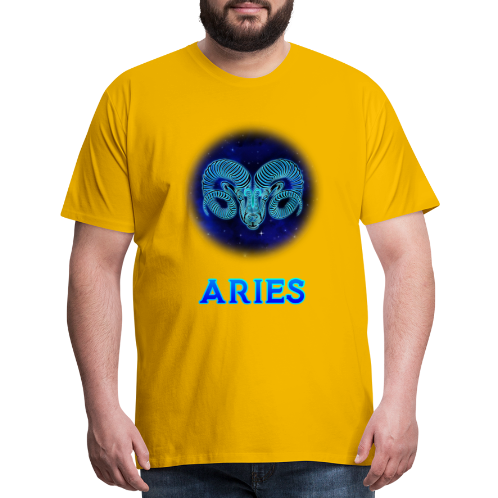 Men's Aries Premium T-Shirt - sun yellow