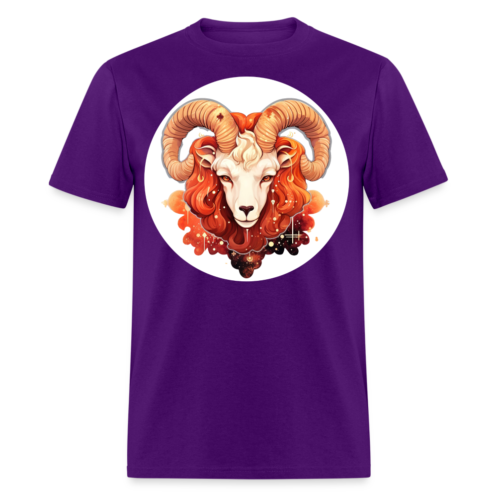 Men's Symbol Aries Classic T-Shirt - purple