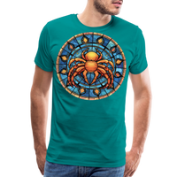 Thumbnail for Men's Mosaic Cancer Premium T-Shirt - teal