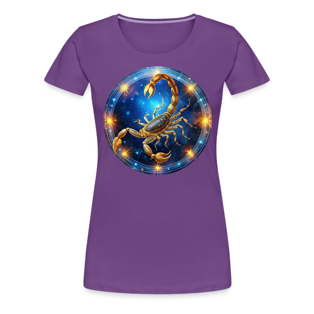 Women’s Mystic Scorpio Premium T-Shirt - purple