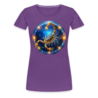 Thumbnail for Women’s Mystic Scorpio Premium T-Shirt - purple