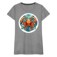 Thumbnail for Women’s Symbol Cancer Premium T-Shirt - heather gray