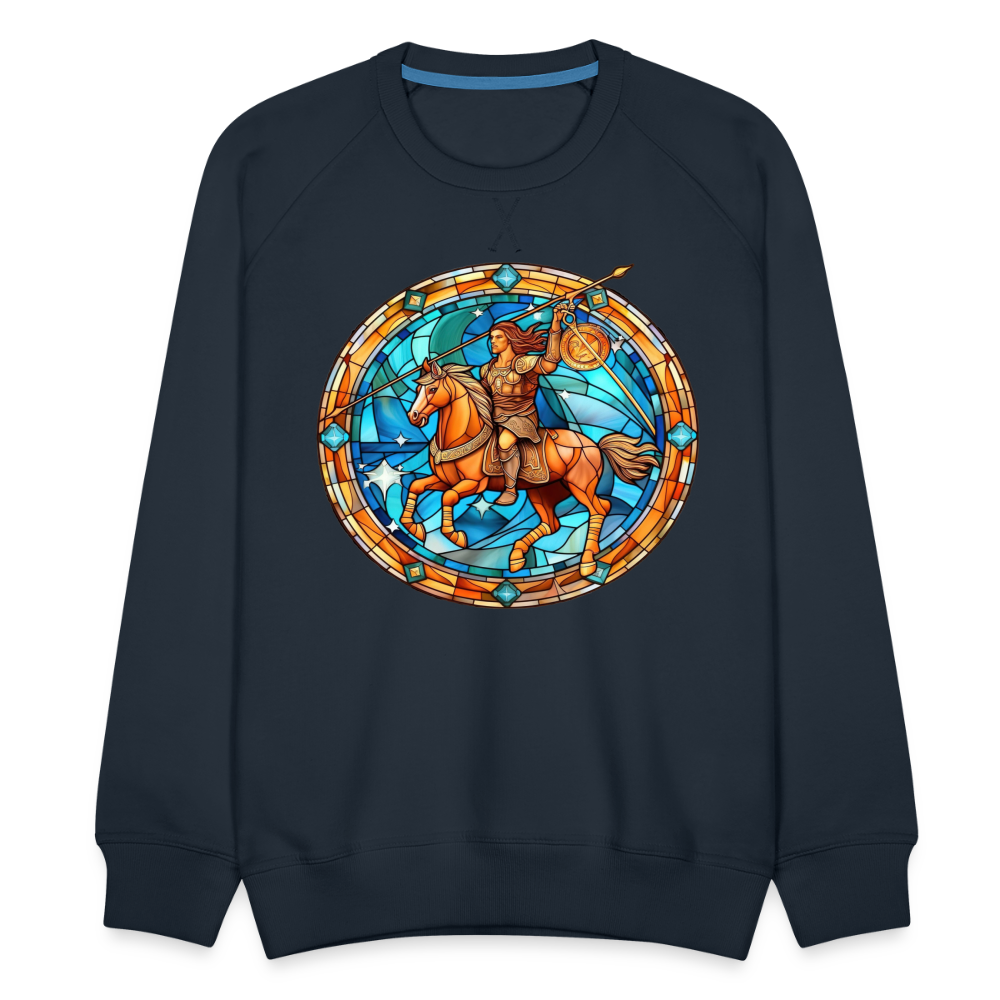 Men’s Mosaic Sagittarius Premium Sweatshirt - navy