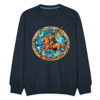 Thumbnail for Men’s Mosaic Sagittarius Premium Sweatshirt - navy