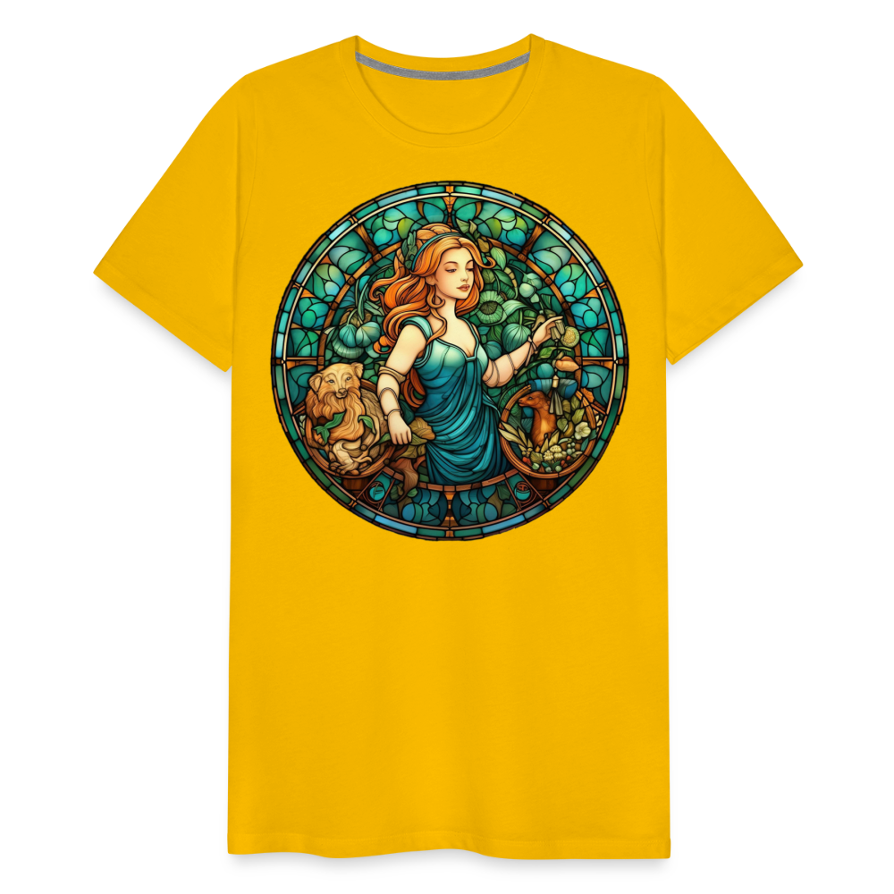 Men's Mosaic Virgo Premium T-Shirt - sun yellow