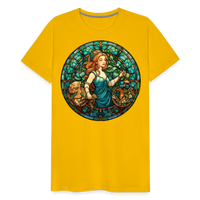 Thumbnail for Men's Mosaic Virgo Premium T-Shirt - sun yellow