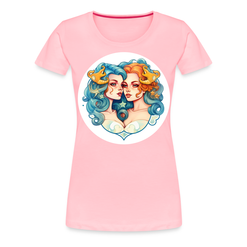 Women’s Symbol Gemini Premium T-Shirt - pink