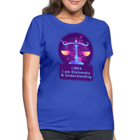 Thumbnail for Women's Neon Libra T-Shirt - royal blue