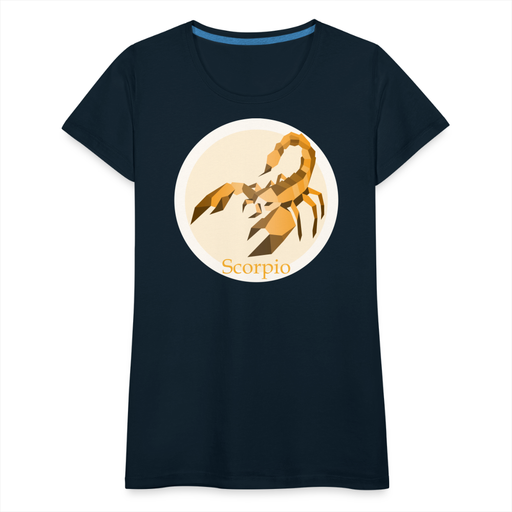 Women’s Mosaic Scorpio Premium T-Shirt - deep navy