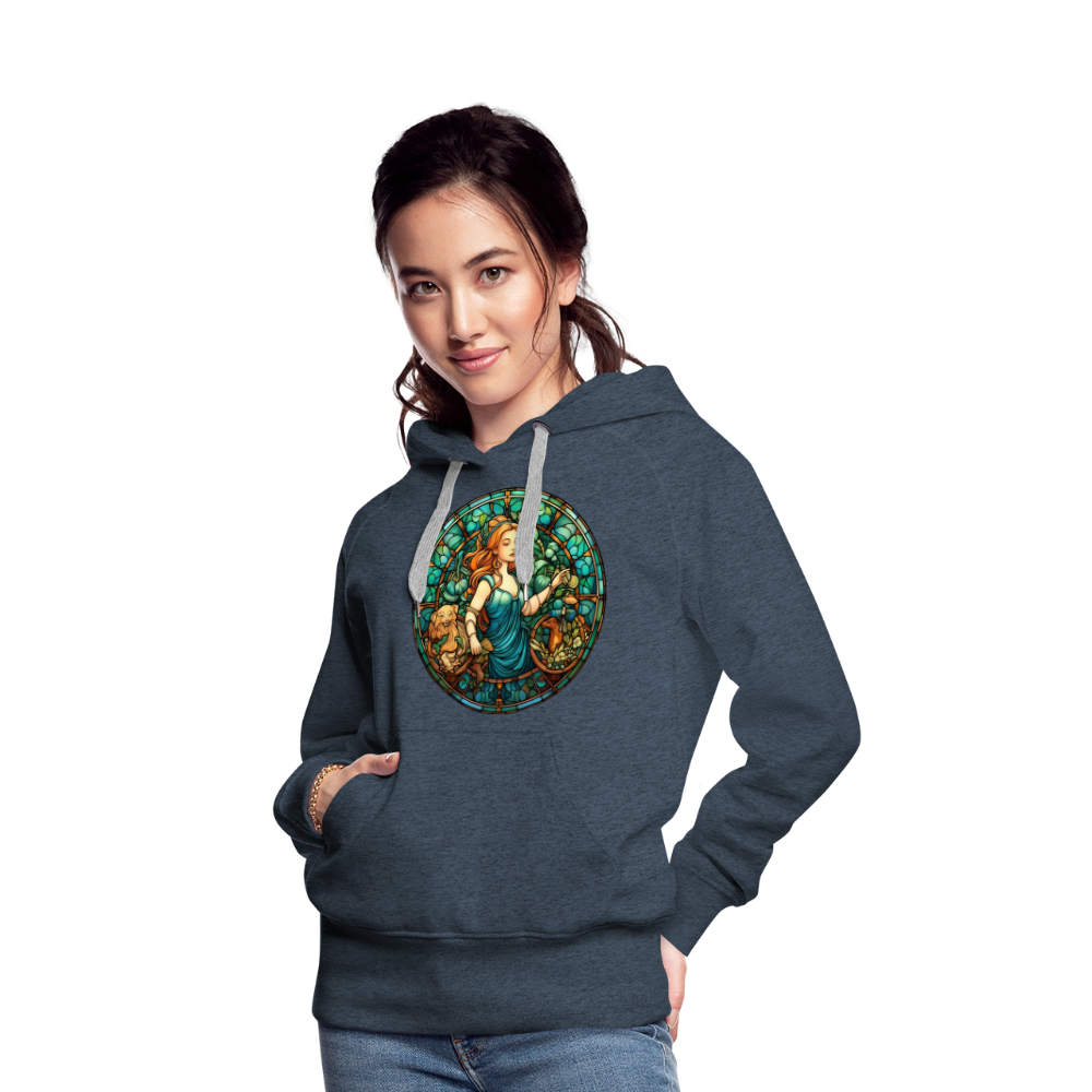 Women’s Mosaic Virgo Premium Hoodie - heather denim